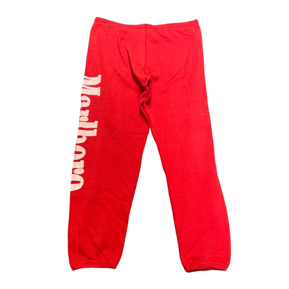 Rare Vintage Lee Marlboro AdventureTeam Sweatspants Red Mens L Made in USA BA001